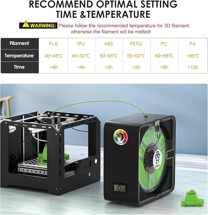 【EIBOS Official】 3D Printer Filament Dryer Easdry, 3D Printer Filament Dry Box - Image 3