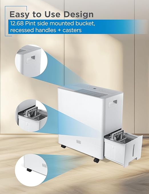 BLACK+DECKER 50-Pint Portable Dehumidifier - Image 5