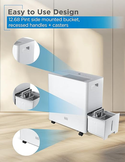 BLACK+DECKER 50-Pint Portable Dehumidifier - Image 5