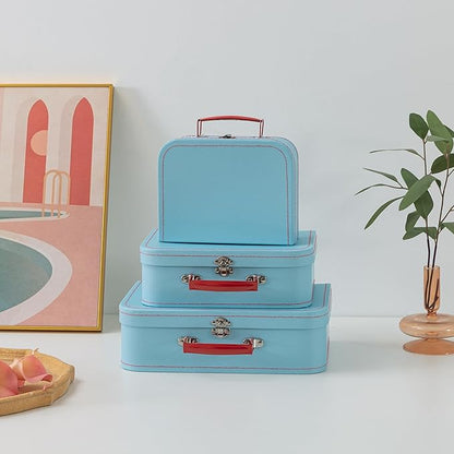 SLPR Paperboard Suitcases Set of 3, Light Blue - Image 6