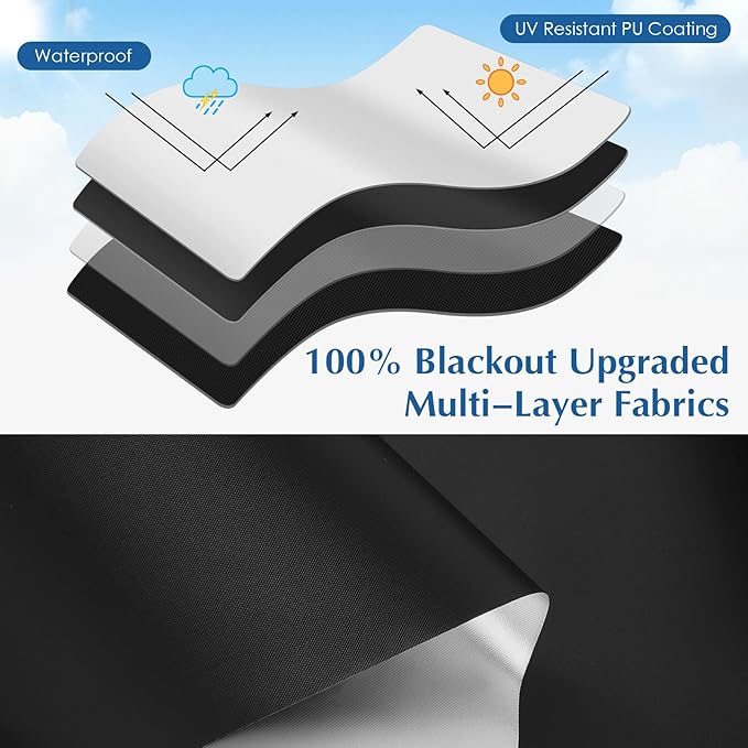 Blackout Window Cover, Portable Window Blinds, Travel DIY Window Black Out - Image 7