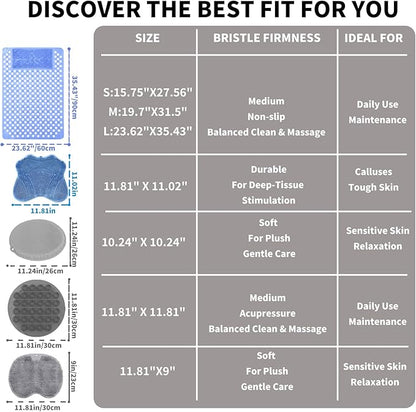 Bath Tub Shower Mat with Soft Shower Foot Scrubber Mat - Image 7