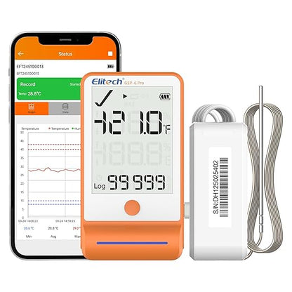 Elitech 5Pack Bluetooth Ultra Low Digital Temperature Data Logger by Elitech