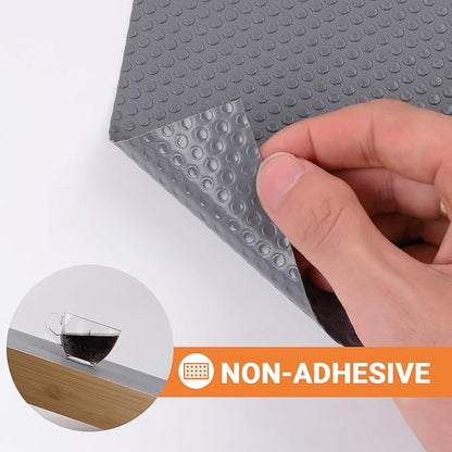 FLPMIX 16" Cabinet Shelf Liners Dark-Grey: Waterproof Kitchen Drawer Mat 16 x - Image 6