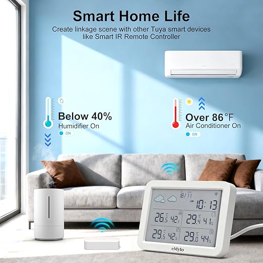 eMylo WiFi Hygrometer Thermometer 4 Pack, Smart Digital Indoor Temperature - Image 6