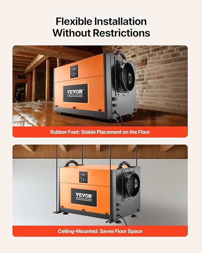 VEVOR 156 Pints Commercial Dehumidifier - Image 5
