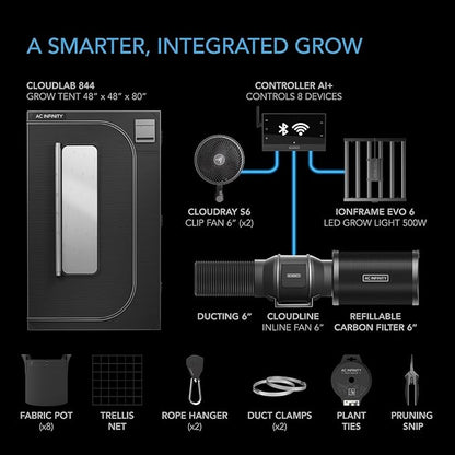 AC Infinity AI Grow System PRO 4x4, 4-Plant Kit w/WiFi App, Includes Dynamic - Image 8