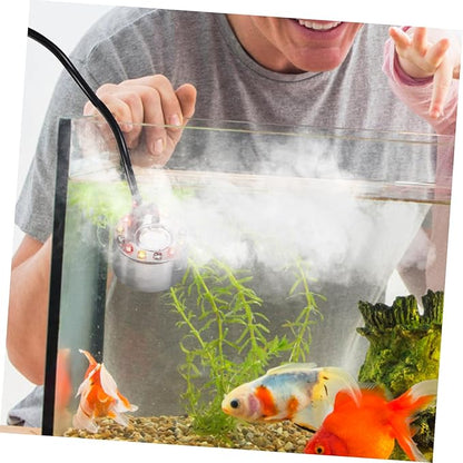 1Set Colored LED Lamp Aquarium Fog Maker Atomizing Head Humidifier Mist Maker - Image 7