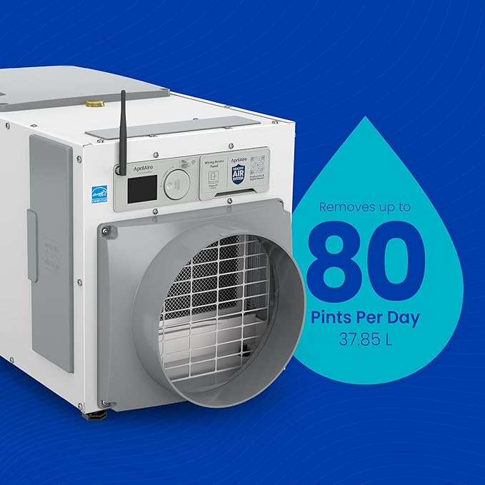 AprilAire E080W Smart Wi-Fi Whole-House Dehumidifier, 80-Pint ENERGY STAR - Image 6
