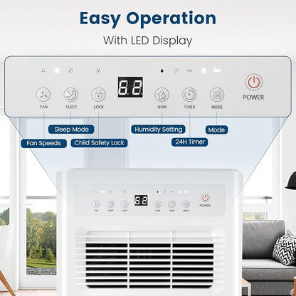 COSTWAY 2500 Sq. Ft Dehumidifier - Image 4