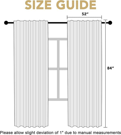 H.VERSAILTEX Blackout Curtains Thermal Insulated Window Treatment Panels Room - Image 7