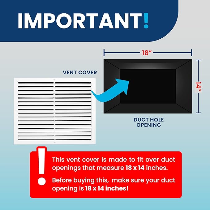 18x4 Inch Air Return Vent Cover Decorative – Premium Aluminum AC Vent Cover - Image 4