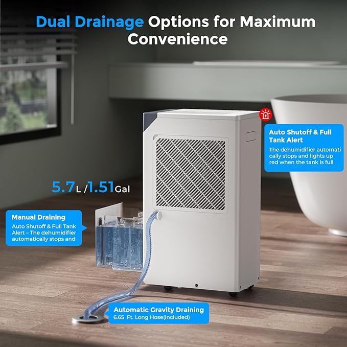 4500 Sq.Ft. Most Efficient Energy Star 2025, Max 80 Pint/D Smart Compressor - Image 5