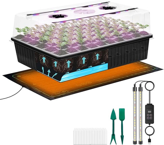 60-Cell Self-Watering Seed Starter Tray by Unknown