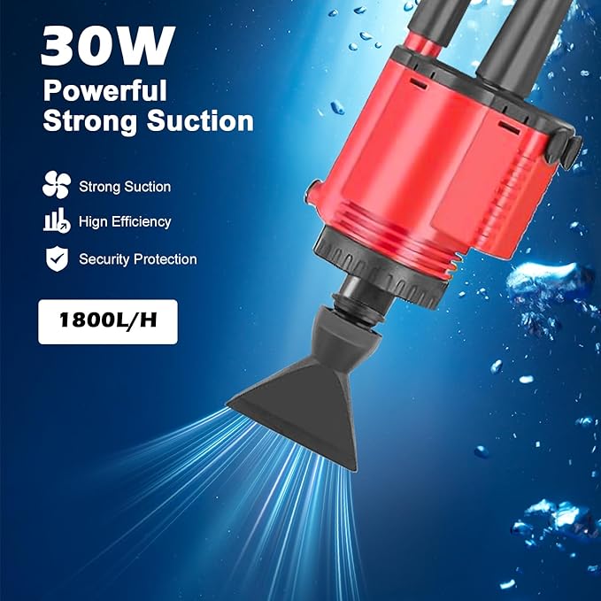 Electric Aquarium Gravel Cleaner Vacuum, Removable Water Changer, Automatic - Image 2