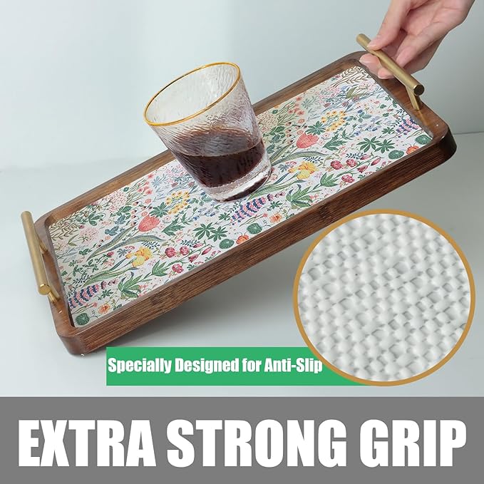 Floral Shelf Drawer Liners, 24IN x 10FT Non Adhesive and Strong Non-Slip - Image 5