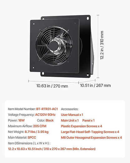 VEVOR Through-The-Wall Ventilation Fan - Image 7