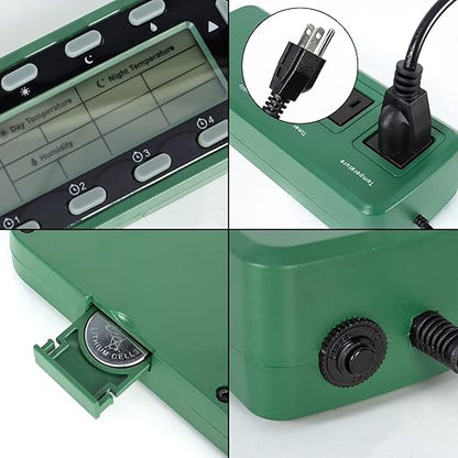REPTI ZOO Reptile Digital Thermometer Hygrometer Controller - Image 5