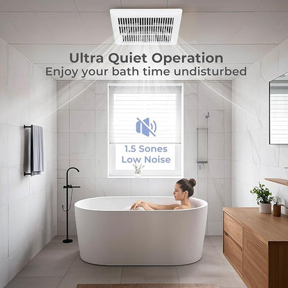 COSTWAY Bathroom Exhaust Fan, Ceiling Mount Ventilation Fan - Image 4