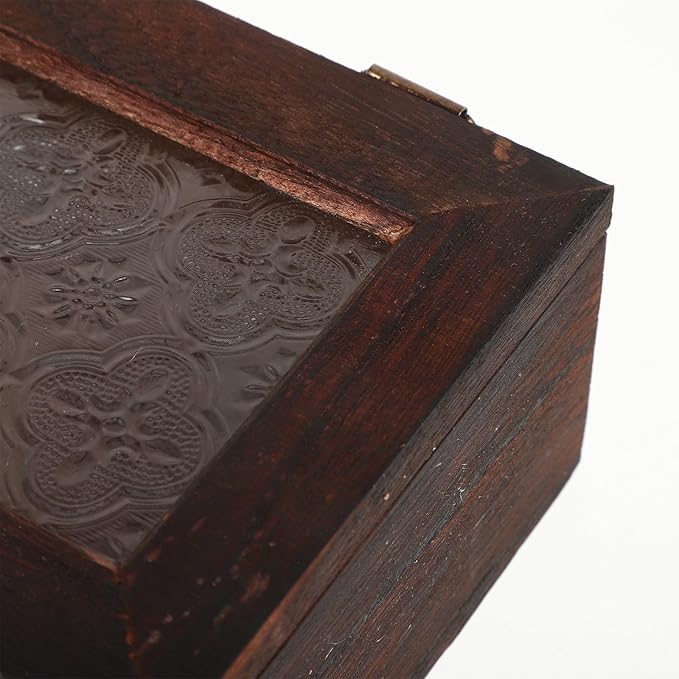 Rustic Wooden Collectibles Display Case - Image 3
