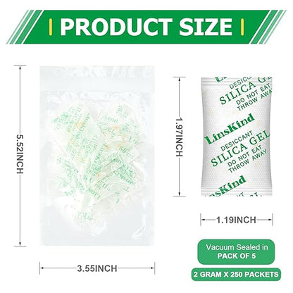 Silica Gel Packets, 2 Gram Desiccant Packs - Image 3