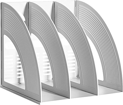 Marte Vanci Magazine File Holder Book Desktop Organizer Plastic Storage Sturdy by MarteVanci