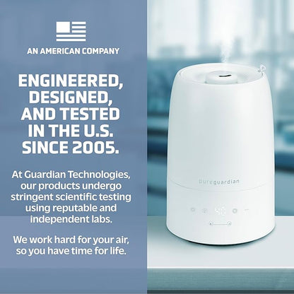 PureGuardian 30-Hour .50 Gallon Top Fill Cool Mist Ultrasonic Humidifier - Image 7