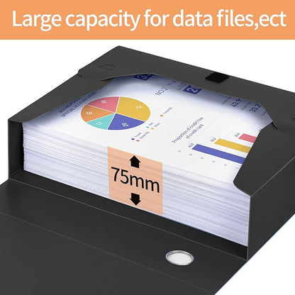 HUA JIE A4 Storage File Boxes Plastic Archives Cases - Image 6