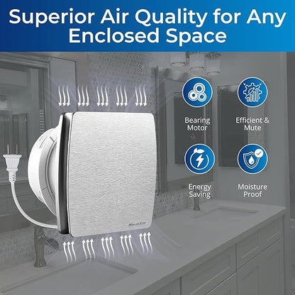 Venta 4 Inch Exhaust Fan – 1.5 Sones, Quiet Wall Mount Bathroom Exhaust Fan – - Image 5