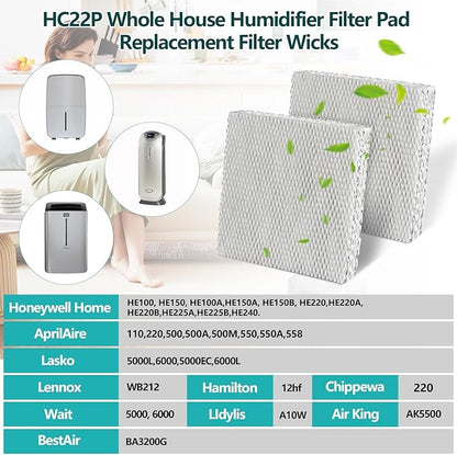 HC22P Whole House Humidifier Filter Pad Replacement Filter Wicks Compatible - Image 2