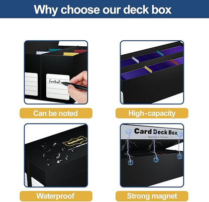 Trading Card Storage Box with Magnetic Closure - Image 5
