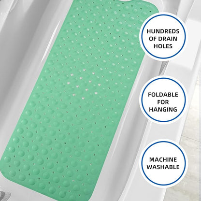 ZHICHENG Bath Tub and Shower Mats, Non-Slip 39 x 16 Inch Extra Long Bath Mat - Image 5