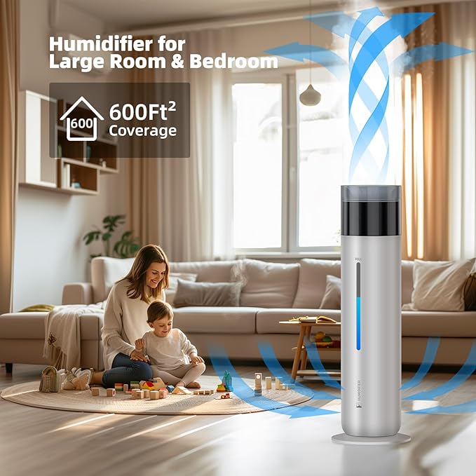10L/2.6Gal Smart Humidifiers for Bedroom Large Room up to 600ft², 100H Runtime - Image 2