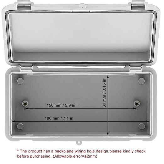 Sunnyglade ABS Plastic Dustproof Waterproof IP65 Junction Box Universal Durable - Image 4