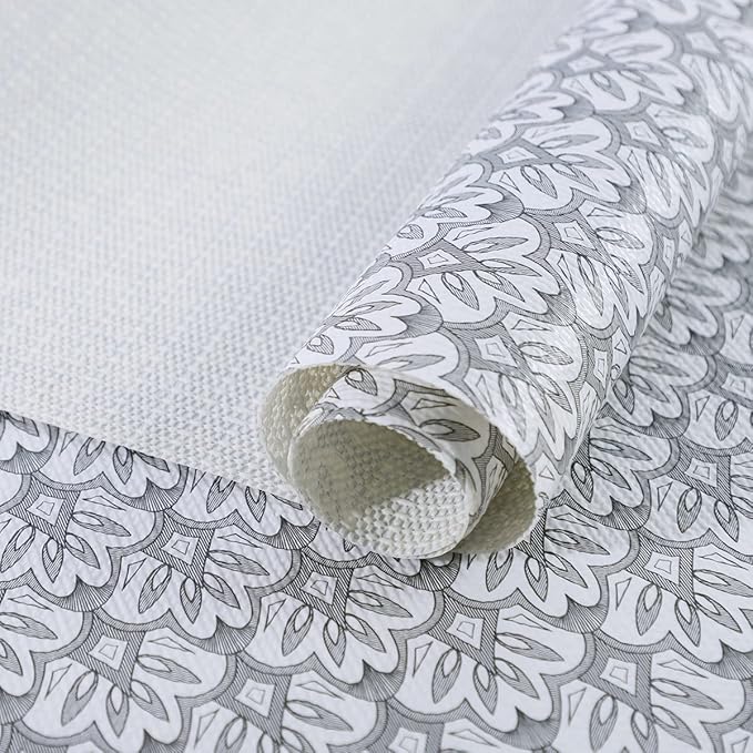 2 Rolls 12" W x 120" L Floral Drawer and Shelf Liner by DwellAid