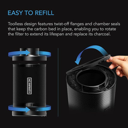 AC Infinity Refillable Carbon Filter Kit 8” - Image 5
