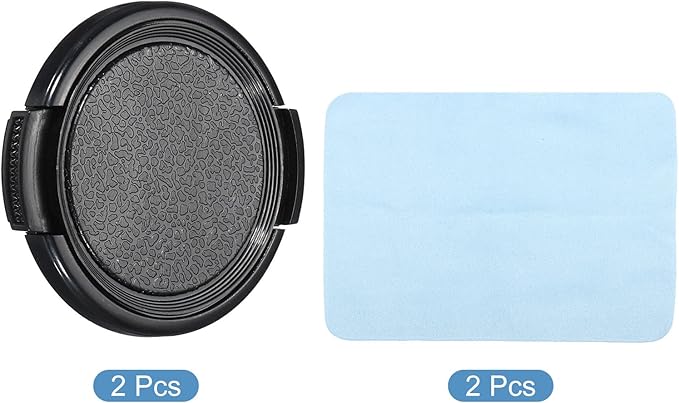 PATIKIL Camera Lens Cap, 2 Pack Sides Pinch Front Lens Cover - Image 3