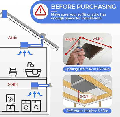 Akicon Bathroom Exhaust Fan - Image 4