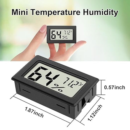 6-Pack Mini Hygrometer Indoor Humidity Meter, Mini Digital Thermometer Humidity - Image 2