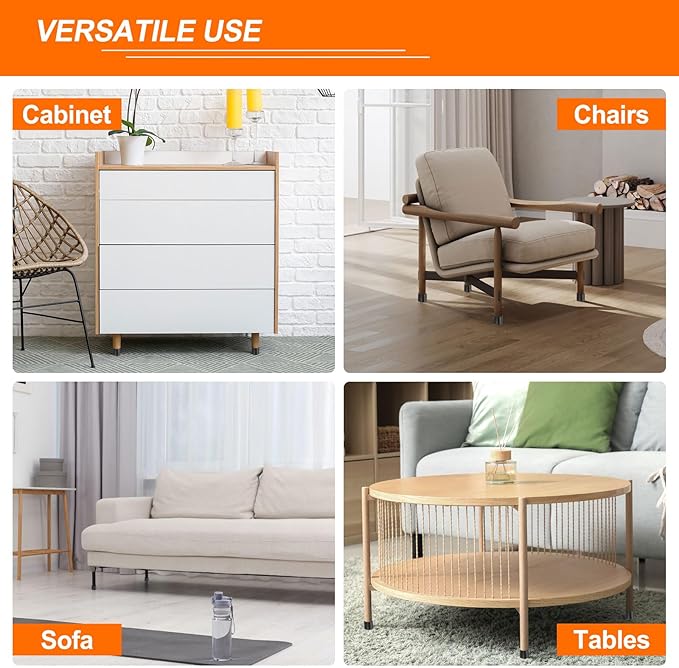 uxcell 20pcs Round Chair Leg Caps 42mm/1.7" PVC Chair Leg Floor Protectors - Image 6
