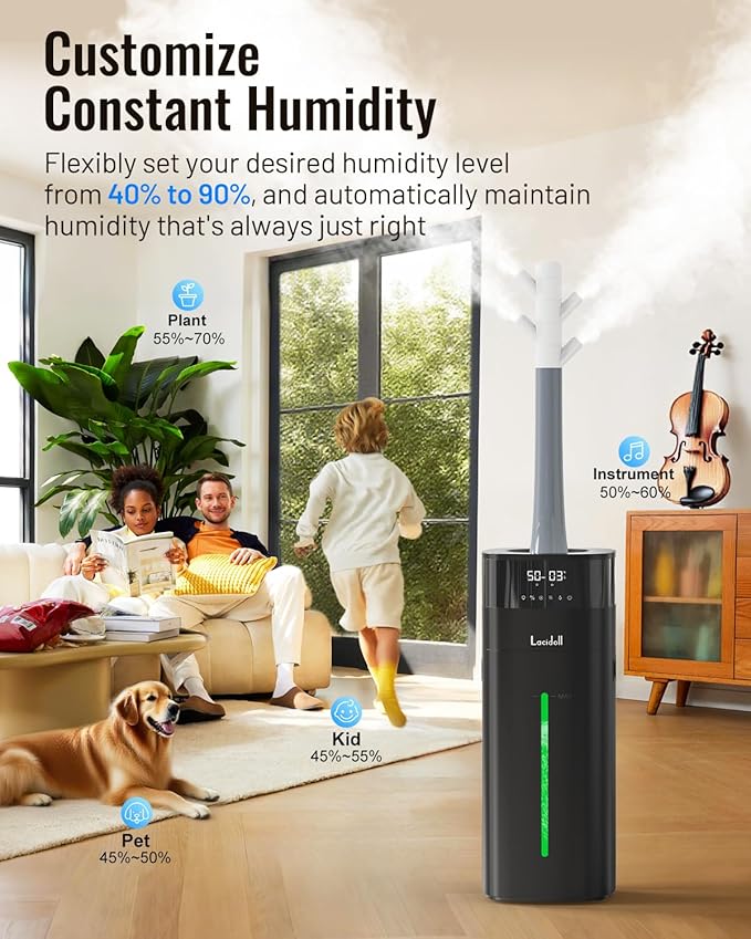 Warm and Cool Mist Humidifier Large Room, 5.3Gal/20L Humidifiers - Image 5