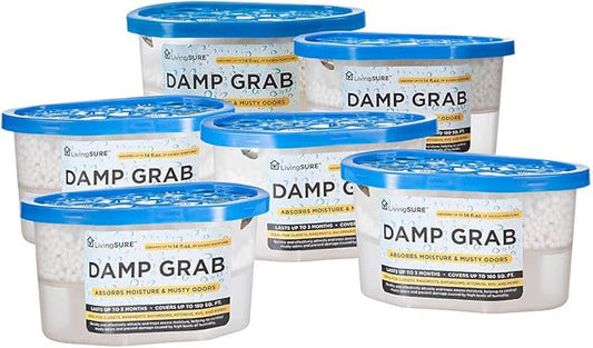 Fox Valley Traders Damp Grab Closet Dehumidifier-Pack of 6, Moisture Control by FoxValleyTradersFamilyofBrands