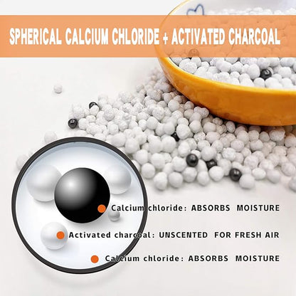 ZSZMFH 6 Pack Moisture Absorber & Max Odor Eliminator Hanging Bag, Charcoal - Image 3