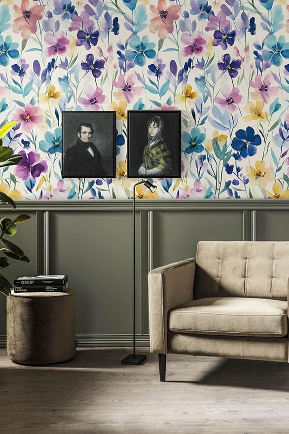 Boho Chic Botanical Shelf Liner Contact Paper Peel and Stick Floral Contact - Image 5