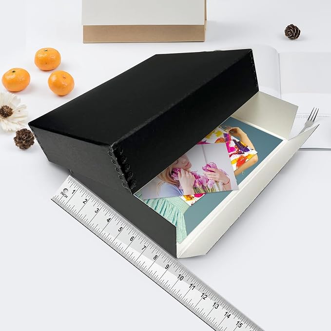 Lineco Museum Archival Storage Box, 9.75x12.75x3 in. Drop Front Design. - Image 4