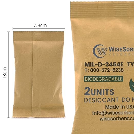 Kraft Clay Desiccants Packs for Safe, 66 Gram 80 Pack Dehumidifier for Gun Safe - Image 2