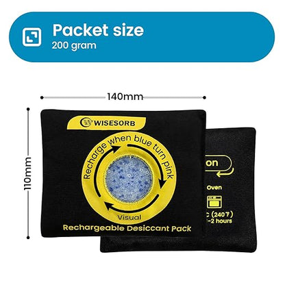 200g Reusable Silica Gel Desiccant, Color Indicating Rechargeable Desiccant - Image 2