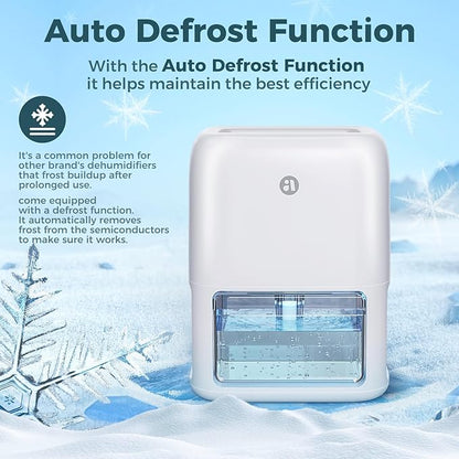 60 OZ Dehumidifiers for Home, Dual-Semiconductor Quiet Dehumidifier - Image 6
