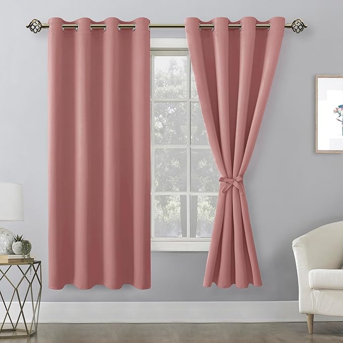 Hiasan Blackout Curtains for Bedroom, 52 x 63 Inches Length - Image 8