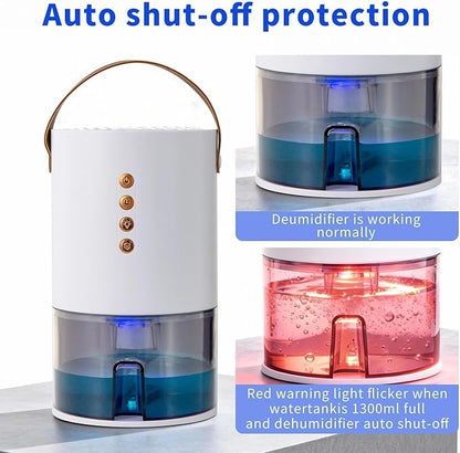 Dehumidifiers for Home, 60 Oz Small Dehumidifier for Basement. Portable - Image 2